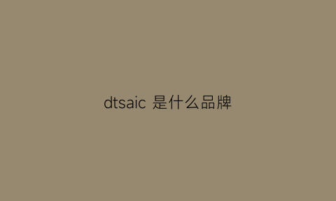 dtsaic是什么品牌